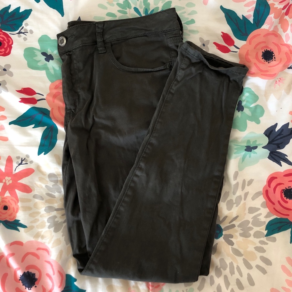Khaki jeggings